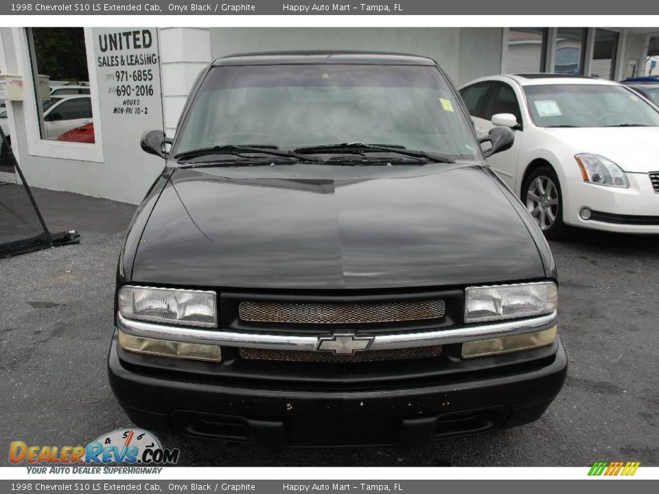 1998 Chevrolet S10 LS Extended Cab Onyx Black / Graphite Photo #4