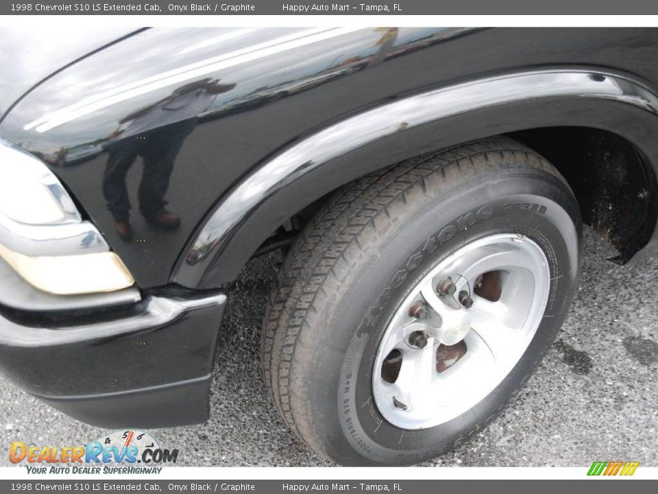 1998 Chevrolet S10 LS Extended Cab Onyx Black / Graphite Photo #5