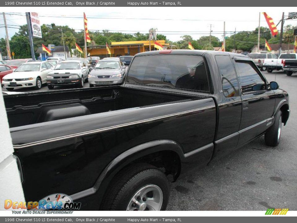 1998 Chevrolet S10 LS Extended Cab Onyx Black / Graphite Photo #6