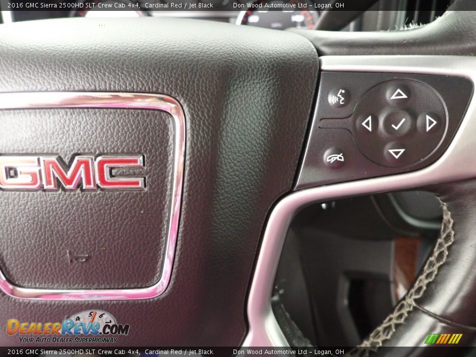 2016 GMC Sierra 2500HD SLT Crew Cab 4x4 Steering Wheel Photo #17