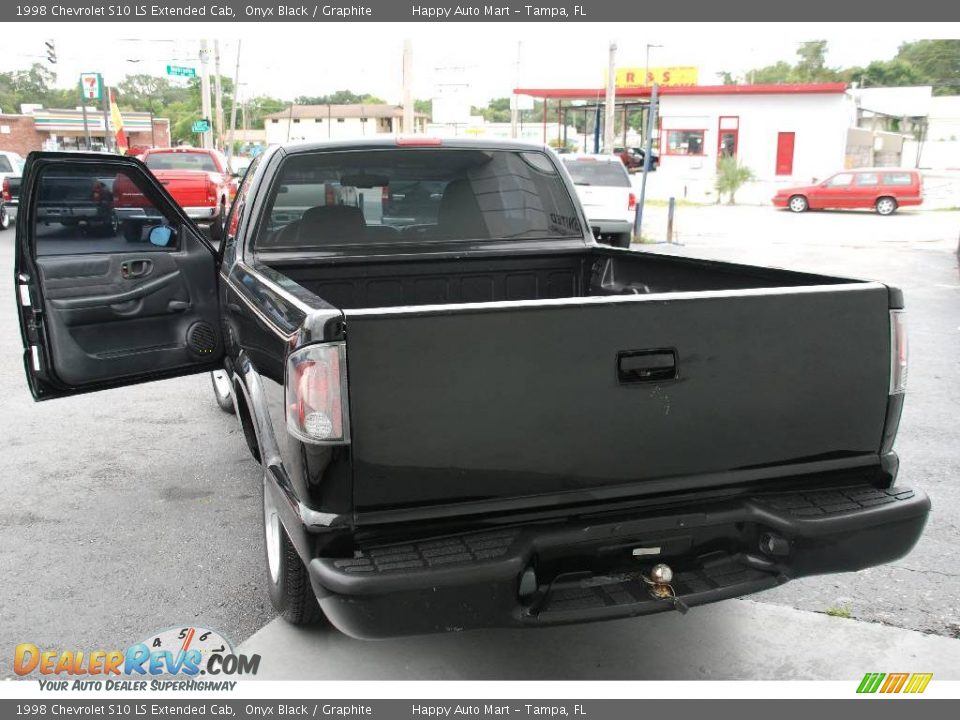 1998 Chevrolet S10 LS Extended Cab Onyx Black / Graphite Photo #7