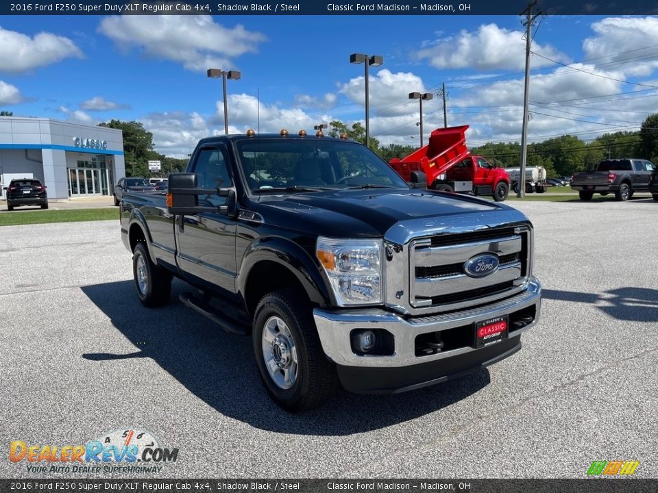 2016 Ford F250 Super Duty XLT Regular Cab 4x4 Shadow Black / Steel Photo #3