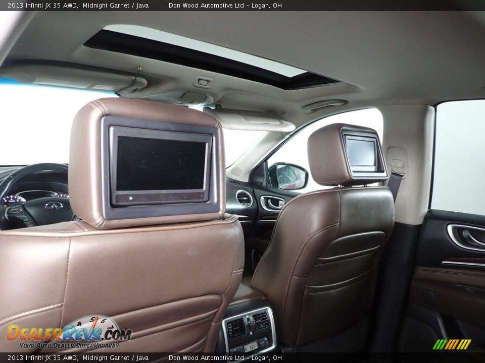 2013 Infiniti JX 35 AWD Midnight Garnet / Java Photo #6