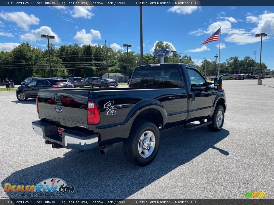 2016 Ford F250 Super Duty XLT Regular Cab 4x4 Shadow Black / Steel Photo #5