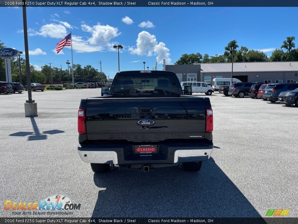 2016 Ford F250 Super Duty XLT Regular Cab 4x4 Shadow Black / Steel Photo #6