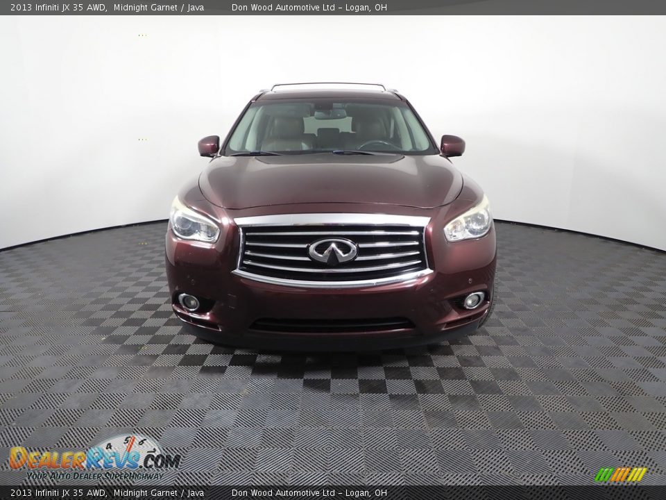 2013 Infiniti JX 35 AWD Midnight Garnet / Java Photo #10