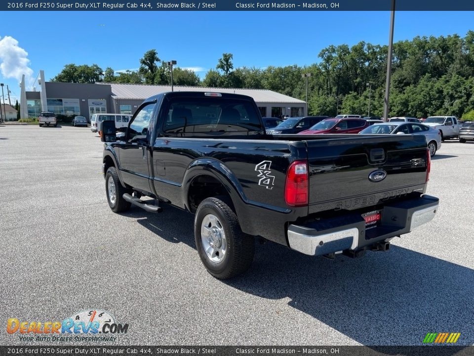 2016 Ford F250 Super Duty XLT Regular Cab 4x4 Shadow Black / Steel Photo #7