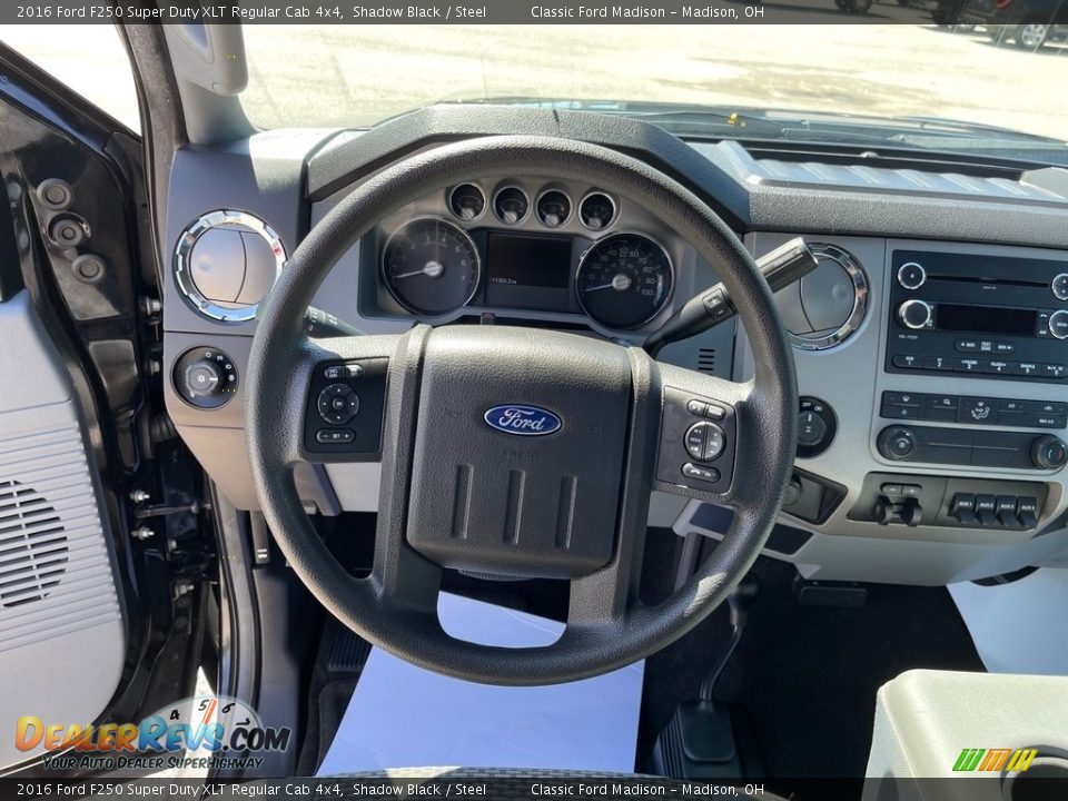 2016 Ford F250 Super Duty XLT Regular Cab 4x4 Steering Wheel Photo #9
