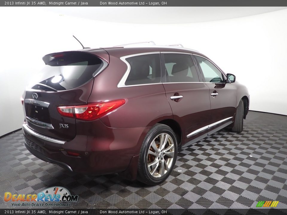 2013 Infiniti JX 35 AWD Midnight Garnet / Java Photo #16