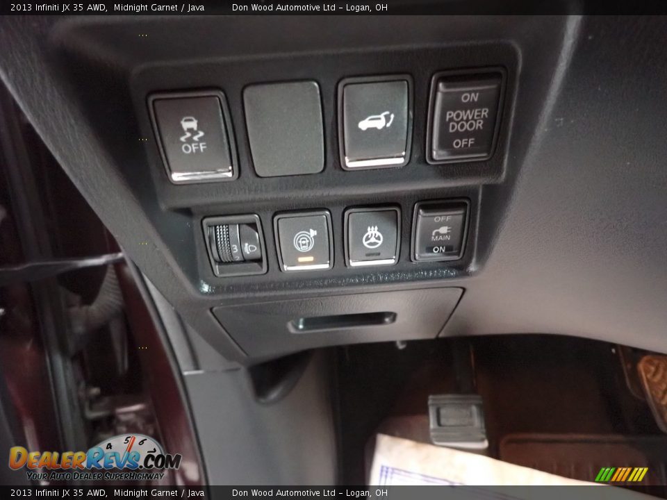 2013 Infiniti JX 35 AWD Midnight Garnet / Java Photo #21