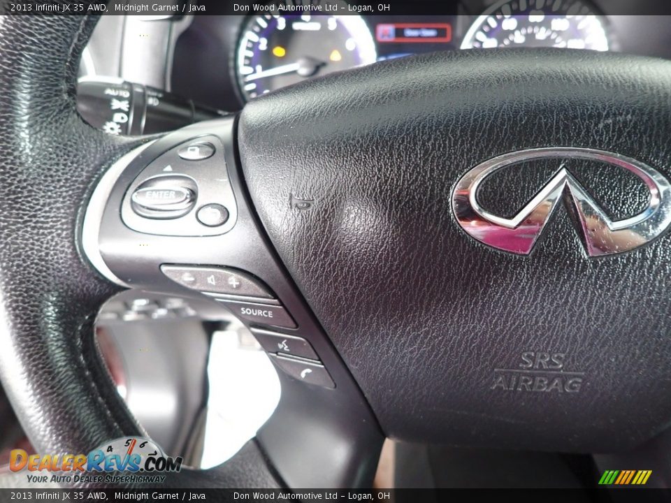 2013 Infiniti JX 35 AWD Midnight Garnet / Java Photo #22