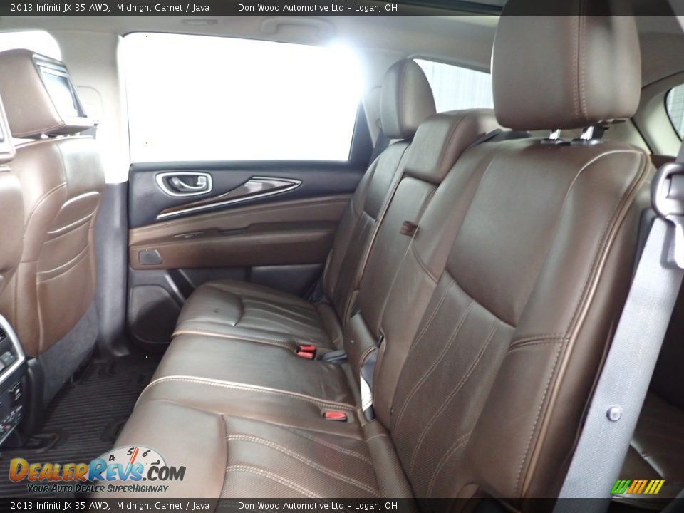 2013 Infiniti JX 35 AWD Midnight Garnet / Java Photo #30