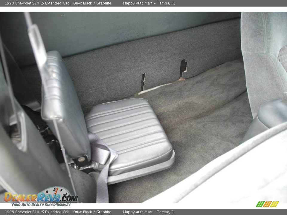1998 Chevrolet S10 LS Extended Cab Onyx Black / Graphite Photo #13