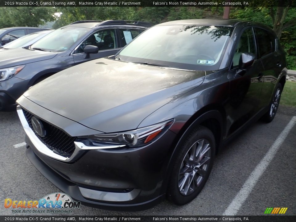 2019 Mazda CX-5 Grand Touring AWD Machine Gray Metallic / Parchment Photo #1