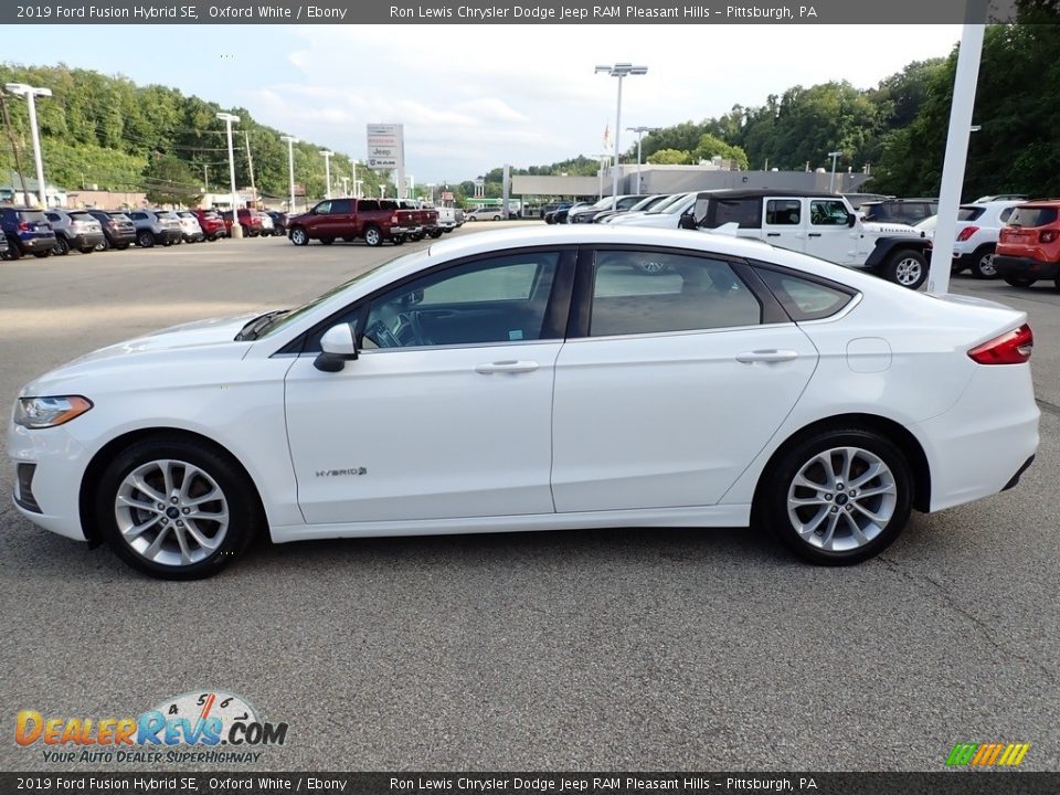 2019 Ford Fusion Hybrid SE Oxford White / Ebony Photo #2