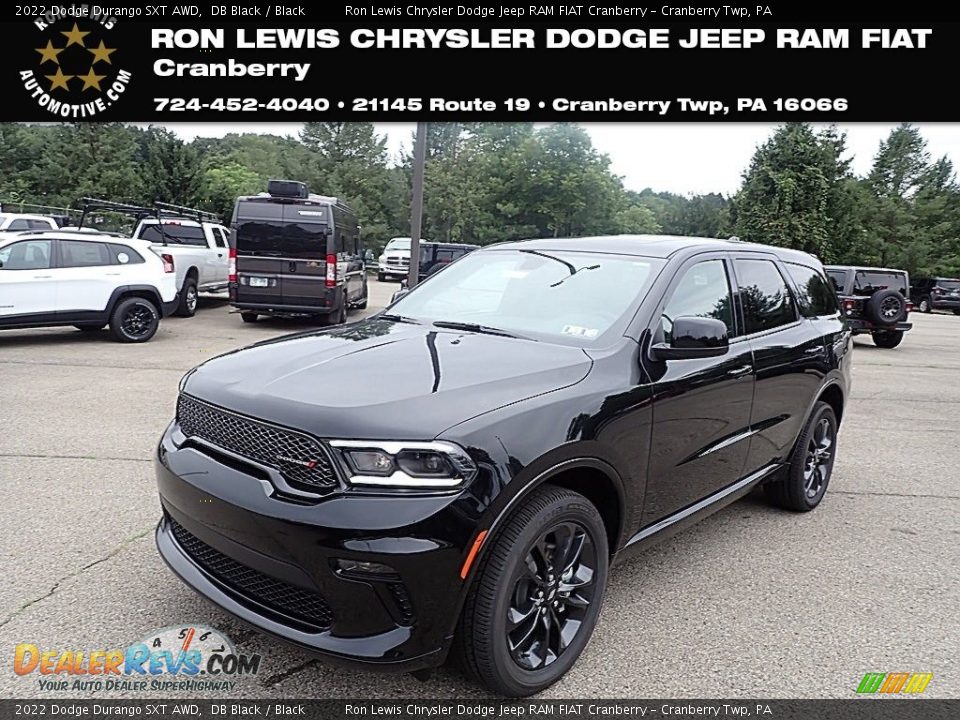 2022 Dodge Durango SXT AWD DB Black / Black Photo #1