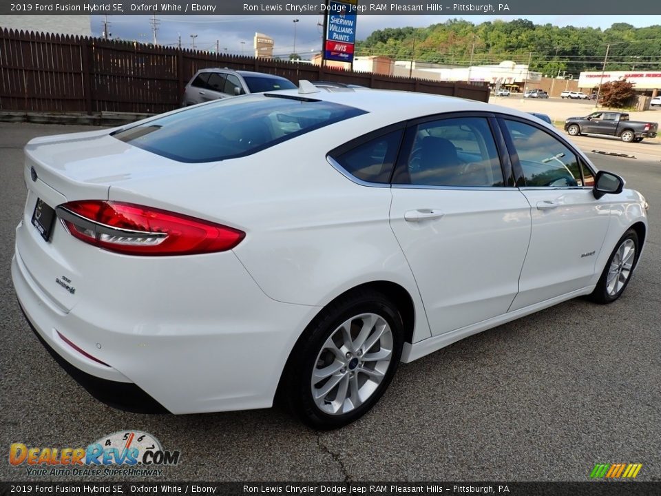 2019 Ford Fusion Hybrid SE Oxford White / Ebony Photo #6