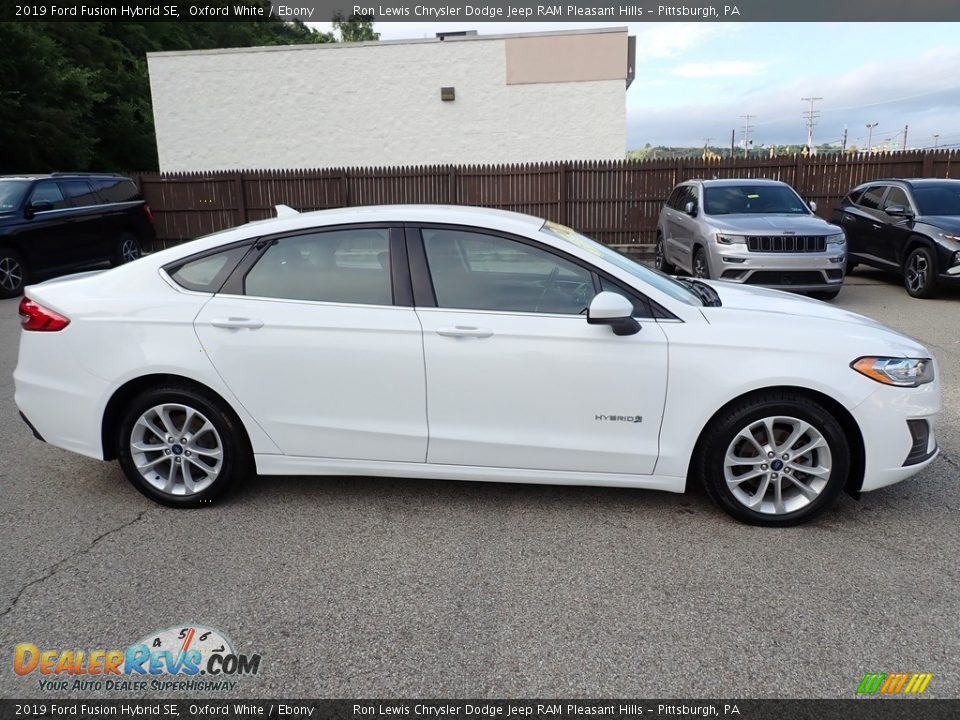 2019 Ford Fusion Hybrid SE Oxford White / Ebony Photo #7