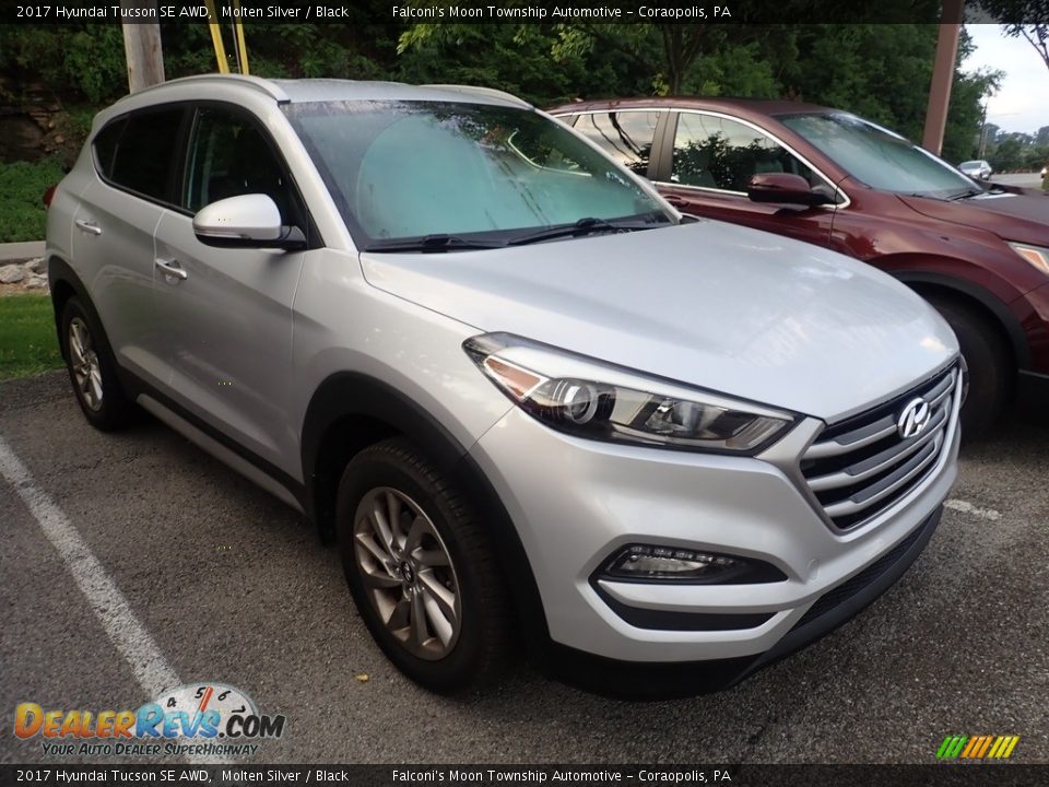 2017 Hyundai Tucson SE AWD Molten Silver / Black Photo #4