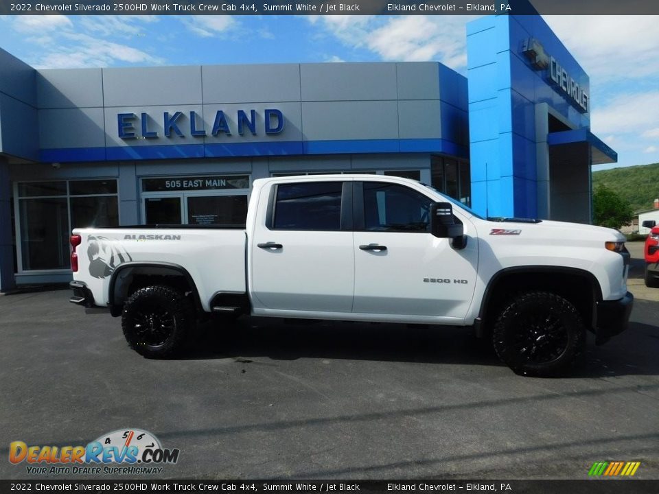 2022 Chevrolet Silverado 2500HD Work Truck Crew Cab 4x4 Summit White / Jet Black Photo #2