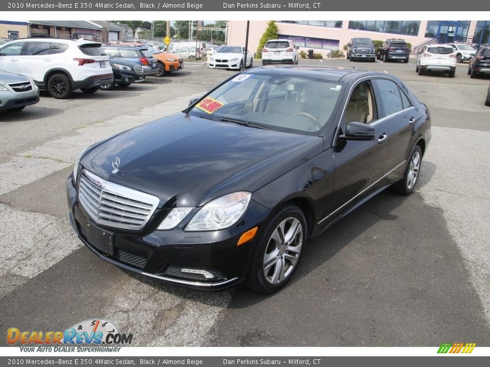 2010 Mercedes-Benz E 350 4Matic Sedan Black / Almond Beige Photo #1