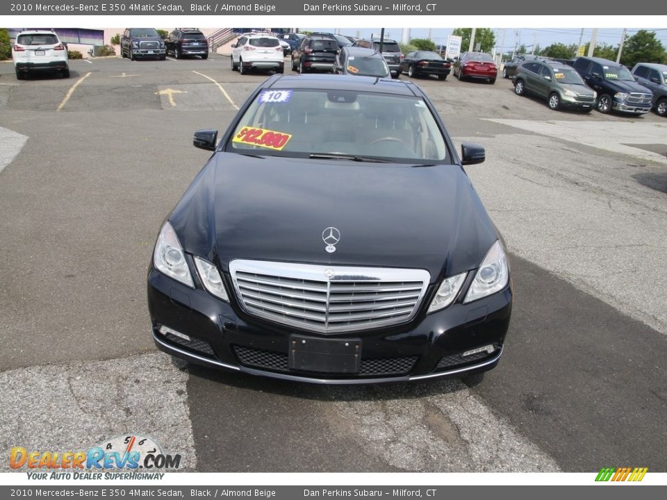 2010 Mercedes-Benz E 350 4Matic Sedan Black / Almond Beige Photo #2