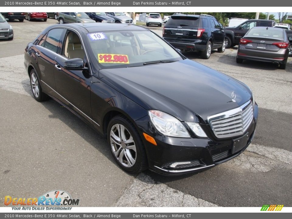 2010 Mercedes-Benz E 350 4Matic Sedan Black / Almond Beige Photo #3