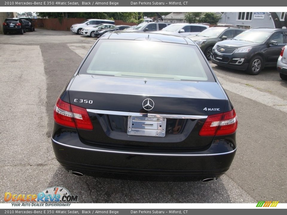 2010 Mercedes-Benz E 350 4Matic Sedan Black / Almond Beige Photo #6