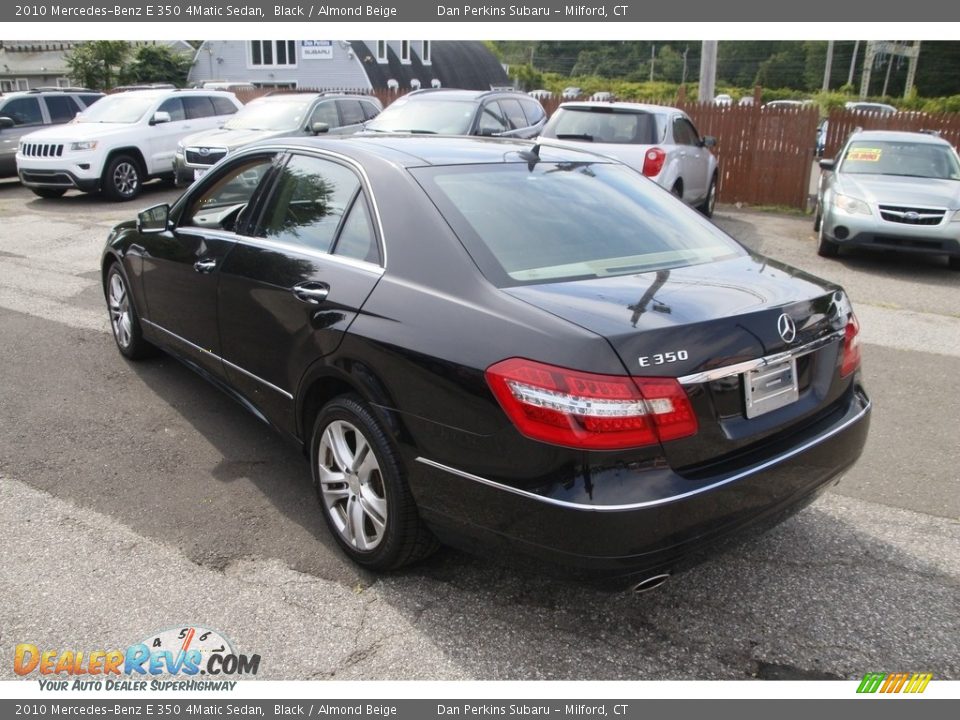 2010 Mercedes-Benz E 350 4Matic Sedan Black / Almond Beige Photo #7