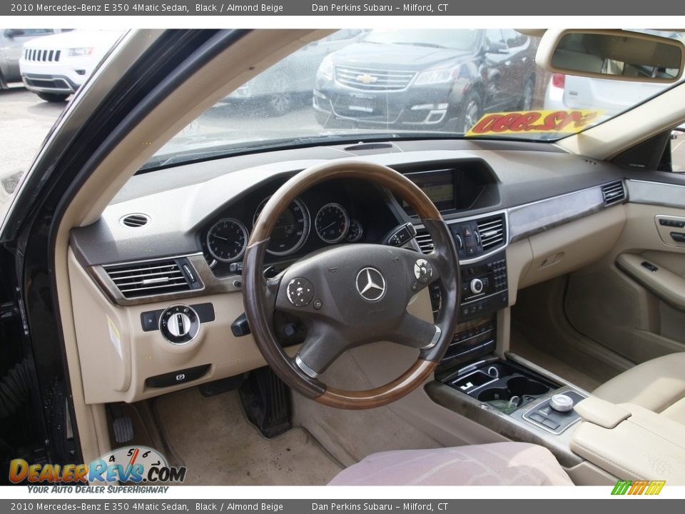 2010 Mercedes-Benz E 350 4Matic Sedan Black / Almond Beige Photo #10