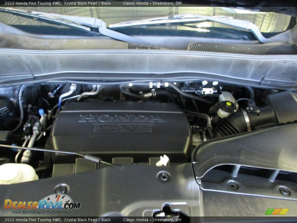 2013 Honda Pilot Touring 4WD Crystal Black Pearl / Black Photo #13