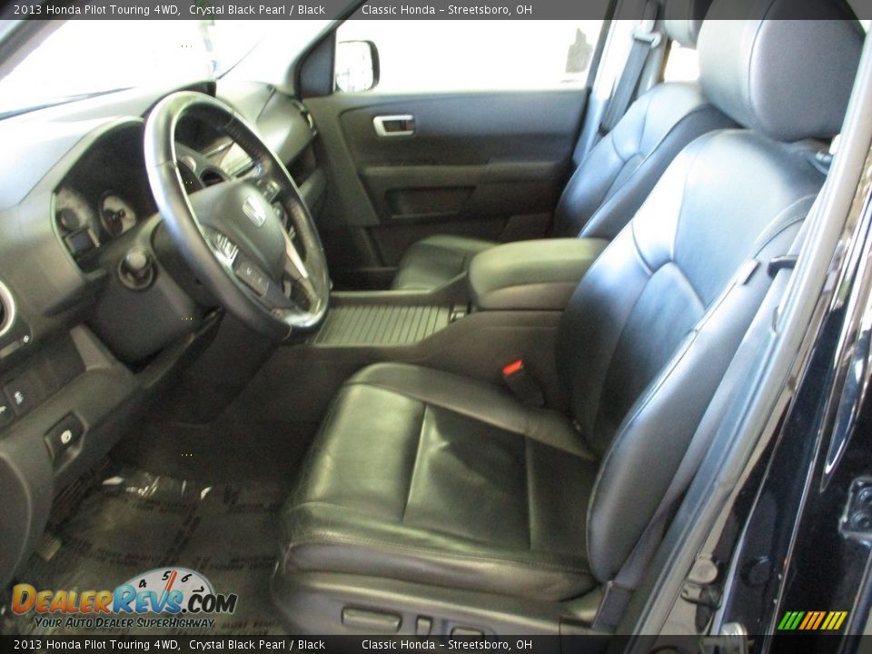 2013 Honda Pilot Touring 4WD Crystal Black Pearl / Black Photo #33