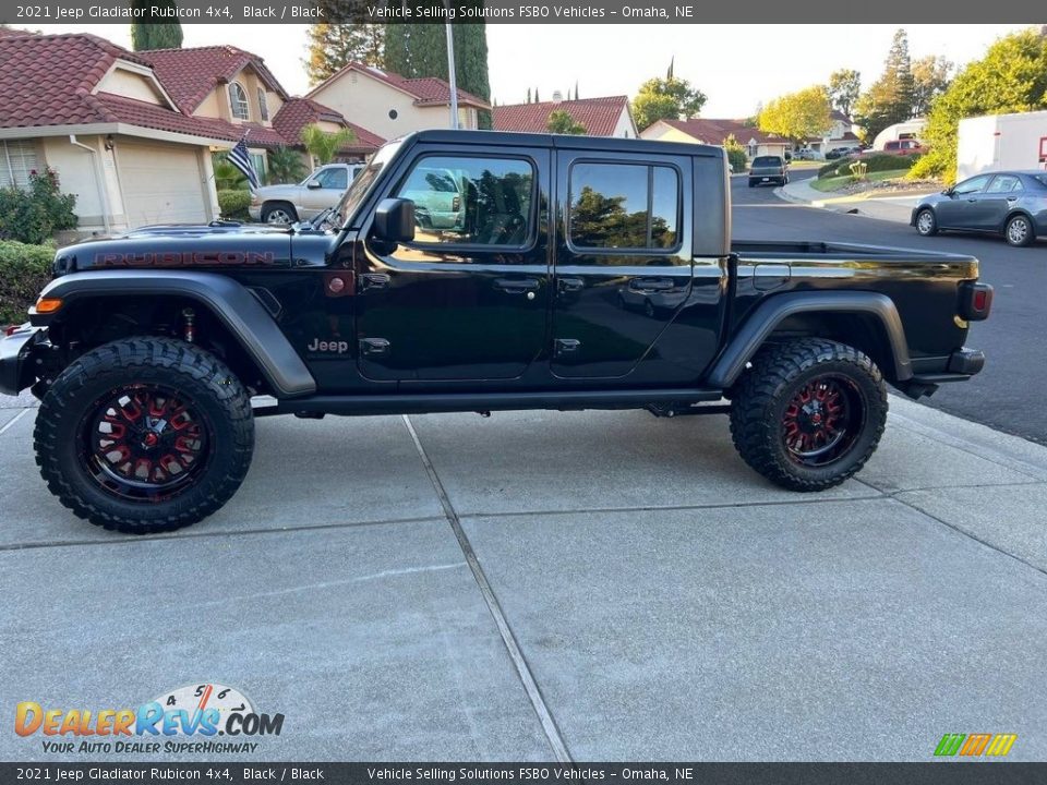 2021 Jeep Gladiator Rubicon 4x4 Black / Black Photo #1