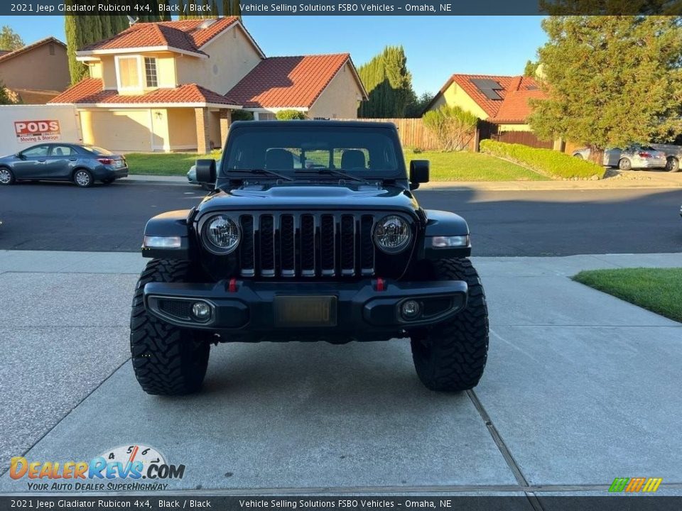 2021 Jeep Gladiator Rubicon 4x4 Black / Black Photo #2