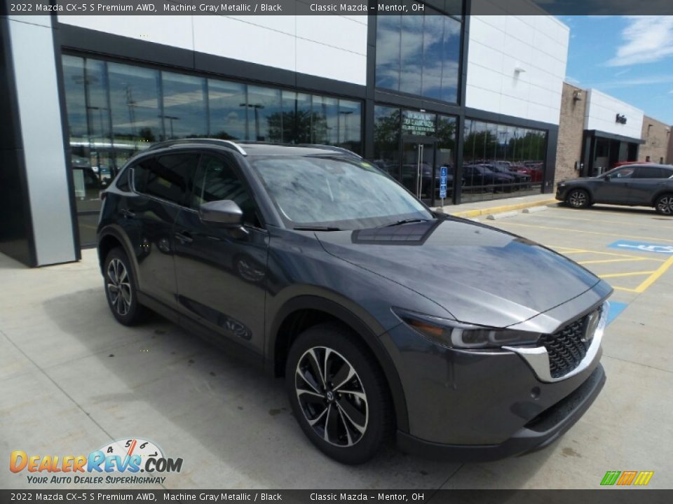 2022 Mazda CX-5 S Premium AWD Machine Gray Metallic / Black Photo #1