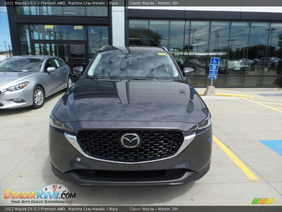 2022 Mazda CX-5 S Premium AWD Machine Gray Metallic / Black Photo #2