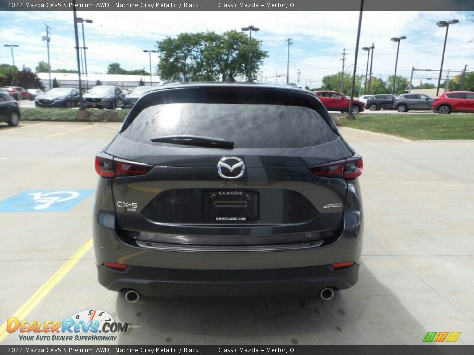 2022 Mazda CX-5 S Premium AWD Machine Gray Metallic / Black Photo #5