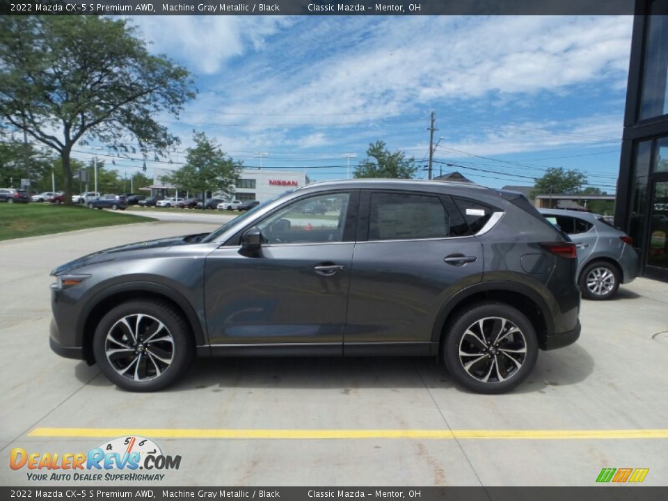 2022 Mazda CX-5 S Premium AWD Machine Gray Metallic / Black Photo #6