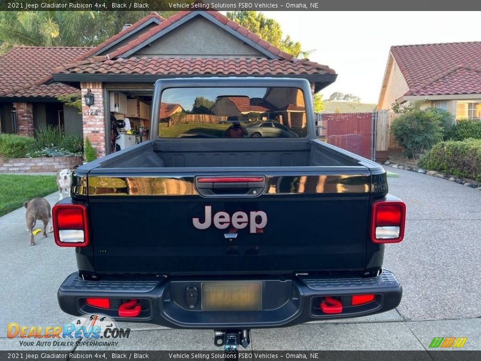 2021 Jeep Gladiator Rubicon 4x4 Black / Black Photo #7