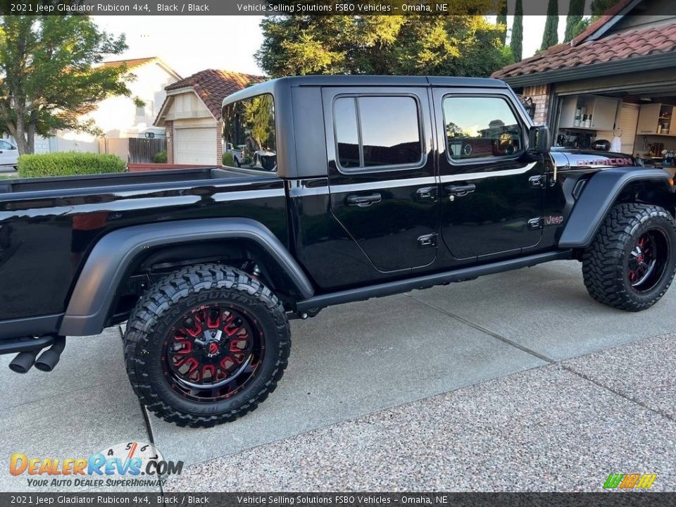 2021 Jeep Gladiator Rubicon 4x4 Black / Black Photo #9