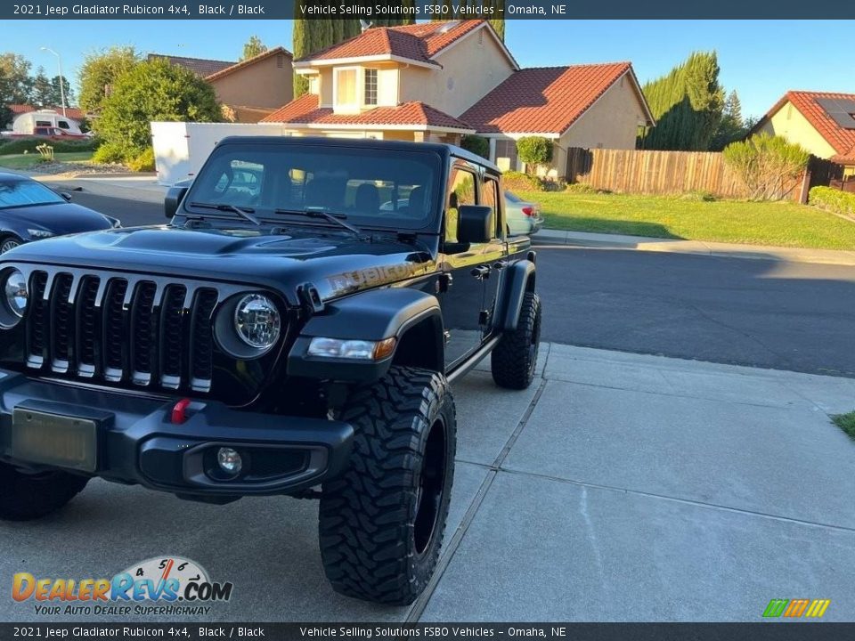 2021 Jeep Gladiator Rubicon 4x4 Black / Black Photo #15