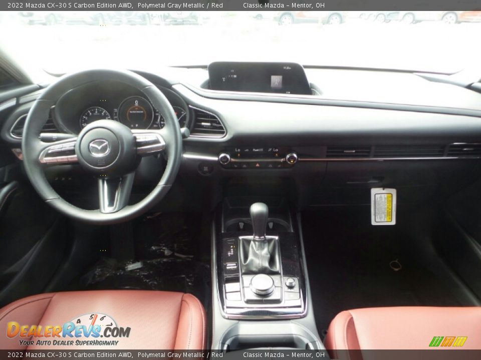 2022 Mazda CX-30 S Carbon Edition AWD Polymetal Gray Metallic / Red Photo #3