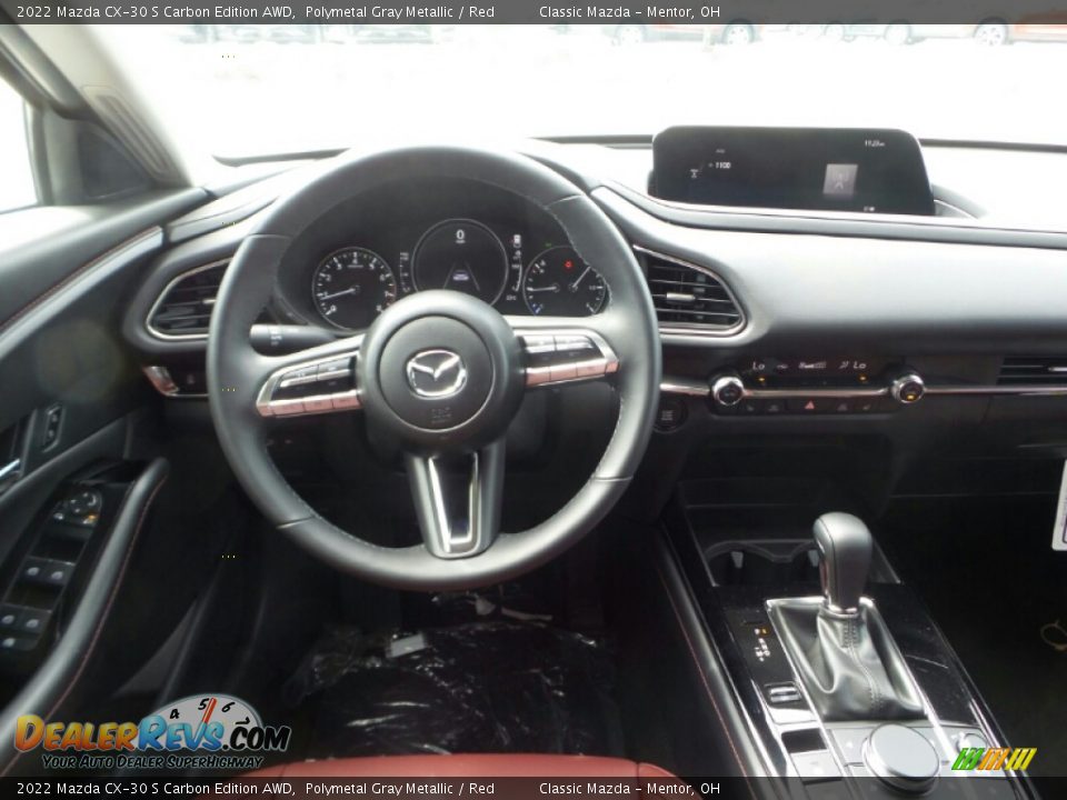 2022 Mazda CX-30 S Carbon Edition AWD Polymetal Gray Metallic / Red Photo #4