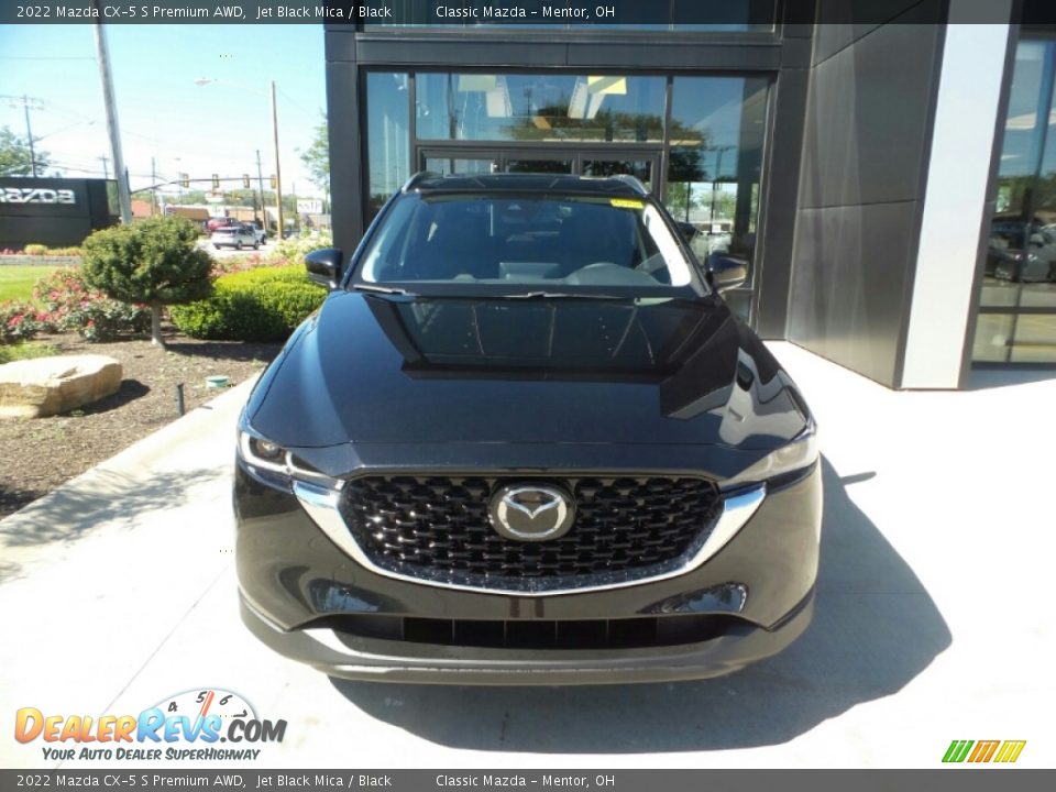 2022 Mazda CX-5 S Premium AWD Jet Black Mica / Black Photo #2