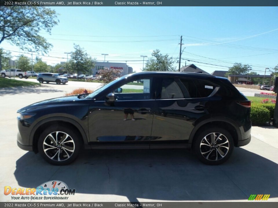 2022 Mazda CX-5 S Premium AWD Jet Black Mica / Black Photo #6