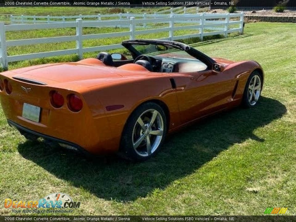 2008 Chevrolet Corvette Convertible Atomic Orange Metallic / Sienna Photo #3
