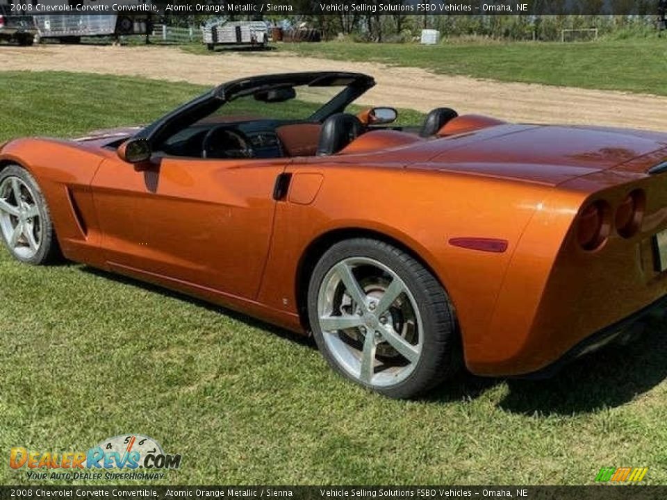 2008 Chevrolet Corvette Convertible Atomic Orange Metallic / Sienna Photo #4