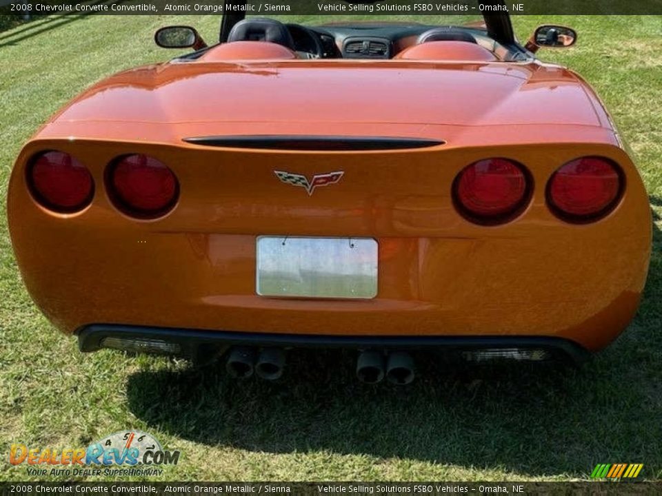 2008 Chevrolet Corvette Convertible Atomic Orange Metallic / Sienna Photo #5