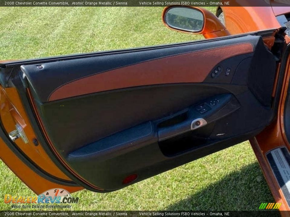 2008 Chevrolet Corvette Convertible Atomic Orange Metallic / Sienna Photo #6