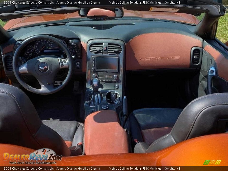 2008 Chevrolet Corvette Convertible Atomic Orange Metallic / Sienna Photo #7